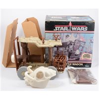 Lot 171 - Star Wars Ewok Battle Wagon Vehicle, by Kenner Toys, from the 'Power of the Force' series no.93690, in original box.
