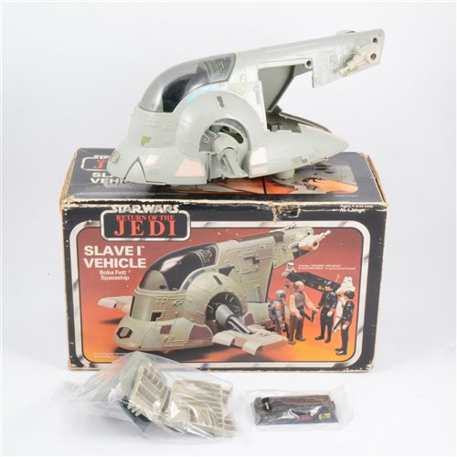 Lot 170 - Star Wars Return of the Jedi Slave I Vehicle Boba Fett Spaceship, by Kenner Toys, in original box.