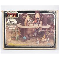 Lot 161 - Star Wars Return of the Jedi Ewok Village Action Playset, by Kenner Toys, in original French and English box.