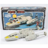 Lot 179 - Star Wars Return of the Jedi Y-Wing Fighter Vehicle, in original box in English, French and German.