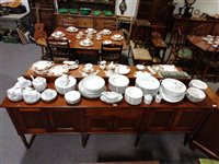 Lot 81 - An extensive Limoges porcelain dinner service, with personalised initials.