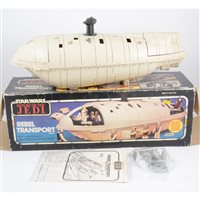 Lot 163 - Star Wars Return of the Jedi Rebel Transport Vehicle, by Palitoy, with original box.