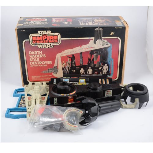 Lot 176 - Star Wars The Empire Strikes Back Darth Vader's Star Destroyer Action Playset, by Kenner Toys, in original box.
