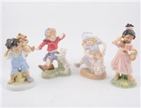 Lot 43 - A collection of Royal Worcester Golden Jubilee Year limited edition figurines plus others (11)