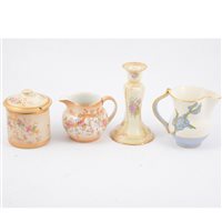 Lot 4 - A collection of Crown Devon blush ivory teaware in the "May" design