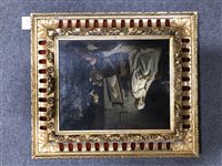 Lot 277 - French School, 19th century, Guido Reni painting the portrait of Beatrice Cenci, oil on relined canvas.