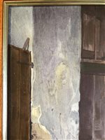 Lot 270 - Lucot after Gaetano Chierici, Boy in a yard with a cat, chickens and fowl