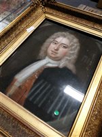 Lot 285 - Manner of Daniel Gardiner, Portrait of a lady head and shoulders length; and another pastel portrait (2)