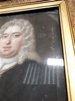 Lot 285 - Manner of Daniel Gardiner, Portrait of a lady head and shoulders length; and another pastel portrait (2)