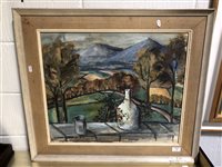 Lot 352 - Moila Powell, Wicklow Mountains from Nora McGuiness's Cottage, ...