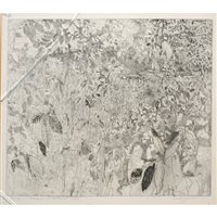 Lot 320 - Anthony Gross, Shadow of a Walnut Tree, etching.