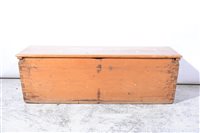 Lot 421 - A waxed pine trunk