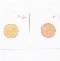 Lot 202 - Two Half Sovereigns,  George V 1911, 1912
