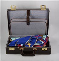 Lot 165 - Two cases of Masonic Dress Regalia - London Lodge, aprons and collars.