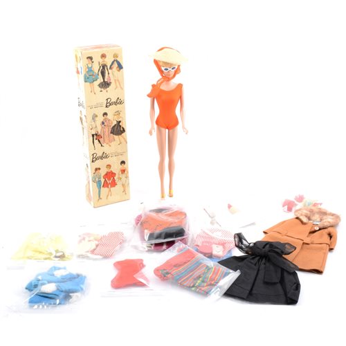 Lot 135 - Barbie Doll no.850 boxed with selection of outfits. boxed.