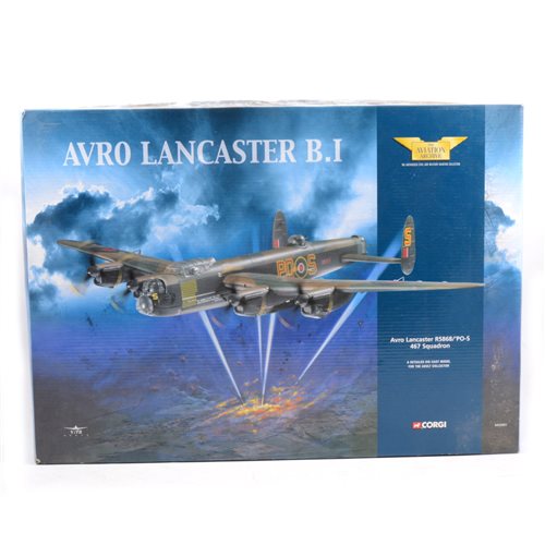 Lot 245 - Corgi Toys The Aviation Archive model AA32601 Avro Lancaster R5868/'PO-S 467 Squadron, 1:72 scale, boxed.