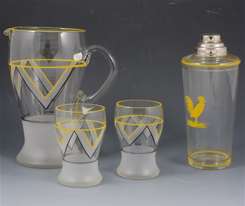 Lot 52 - A collection of cocktail glasses, shakers, lemonade sets, etc, [4 boxes]
