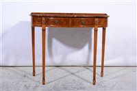 Lot 393 - A yew wood side table, by Titchmarsh & Goodwin.