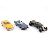 Lot 294 - Collection of white metal kit built model cars, mostly approx 1:24 scale, (20).