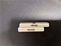 Lot 148 - A collection of ivory items, including Cantonese card case and cylinder; Mechi & Bazin pocket cases, etc