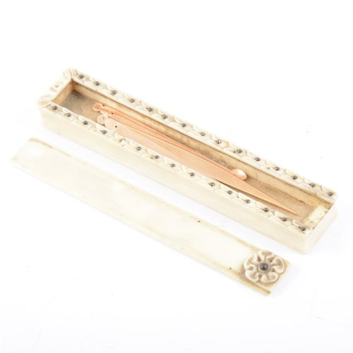 Lot 227 - Regency ivory toothpick case