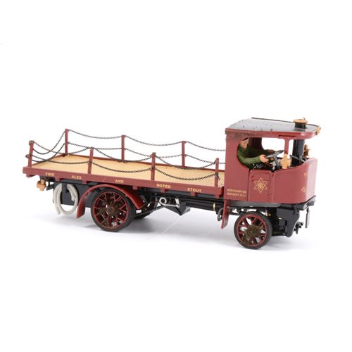 Lot 79 - Bassett-Lowke scale white metal model of the 'Northampton Brewery Company' steam wagon, 16cm.