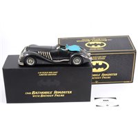 Lot 131 - Corgi Toys model 1940 Batmobile Roadster with Batman figure, 1:18 scale, limited edition 254/4000, with certificate and box.