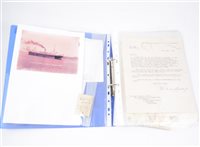 Lot 152 - An album/ collection of POW correspondence from a survivor of the SS Otaki.