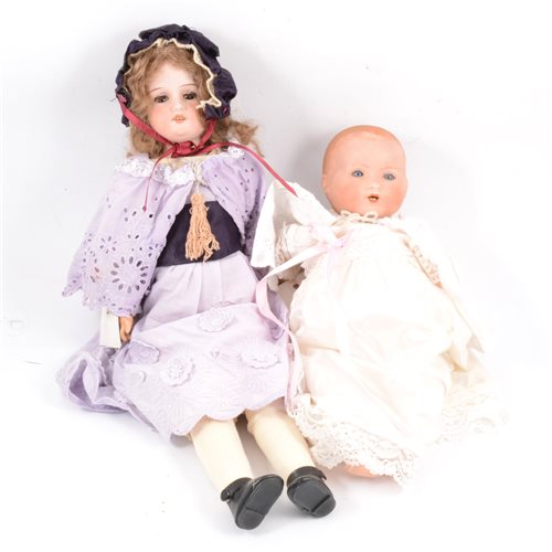 Lot 215 - Armand Marseille Germany bisque head doll, 370 3/0 stamp