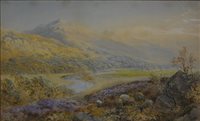 Lot 294 - Cornelius Pearson, Scottish landscape, watercolour, signed and dated 1868.