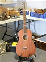 Lot 164 - Tanglewood TW133SM  six string acoustic guitar, with stand and soft case.