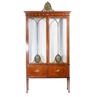 Lot 378 - Edwards & Roberts style mahogany display cabinet.