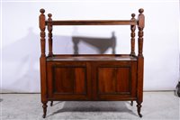 Lot 336 - A Victorian walnut dumb-waiter/ serving table