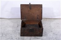 Lot 329 - A joined oak bible box