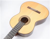 Lot 158 - Amalio Burguet Classical guitar model 2, serial no 0402, dated 2007,  in leather hard case.