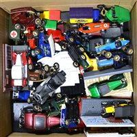 Lot 129 - A large collection of modern Matchbox and Corgi Classic diecast models with a selection of loose boxes.