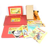 Lot 84 - Collection of Meccano some with boxed sets, Magic Robot, Sooty with wand and a Sooty xylophone