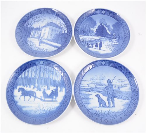 Lot 75 - Collection of seventeen Royal Copenhagen Christmas plates.