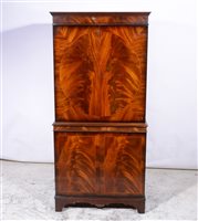 Lot 344 - A reproduction mahogany cocktail cabinet