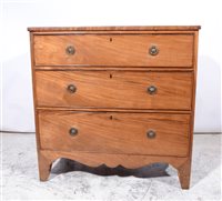 Lot 378 - A Victorian mahogany chest of drawers
