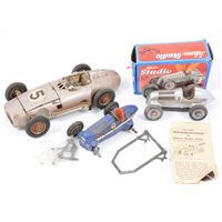 Lot 85 - A JNF and two Schuco tin-plate model racing cars (3)