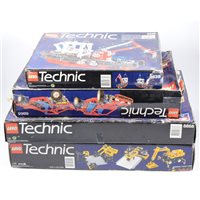 Lot 137 - Four Lego Technic sets, unchecked.