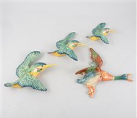 Lot 84 - Set of three Beswick pottery wall mounted seagull plaques, 35cm and smaller
