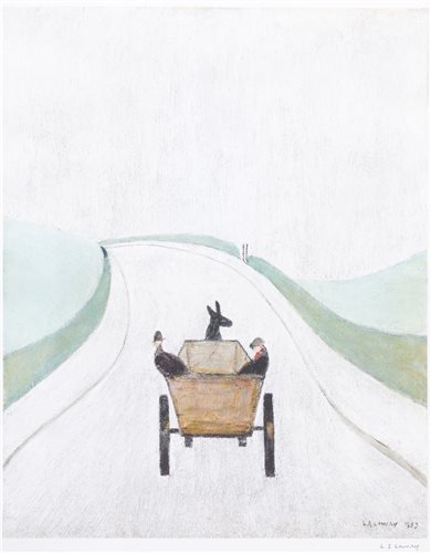 Lot 314 - Laurence Stephen Lowry, The Cart, offset lithograph.