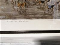 Lot 306 - Lionel Edwards, The Pytchley Hunt, Crick Meet 1952, signed edition in pencil