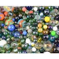 Lot 194 - Large quantity of loose marbles, various sizes and ages, one box.