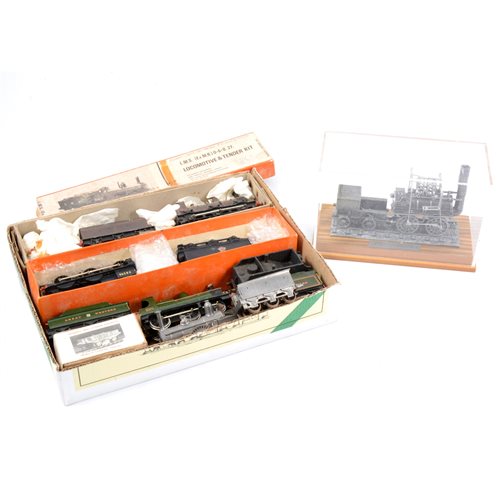 Lot 7 - A selection of white metal model kit built locomotives
