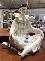 Lot 493 - Composition Pierrot lamp