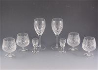 Lot 27 - Collection of glassware, including Royal Doulton and Stuart, drinking glasses, jugs, etc., two boxes.