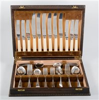 Lot 187 - Large collection of plated ware, including cutlery, teasets, etc.
